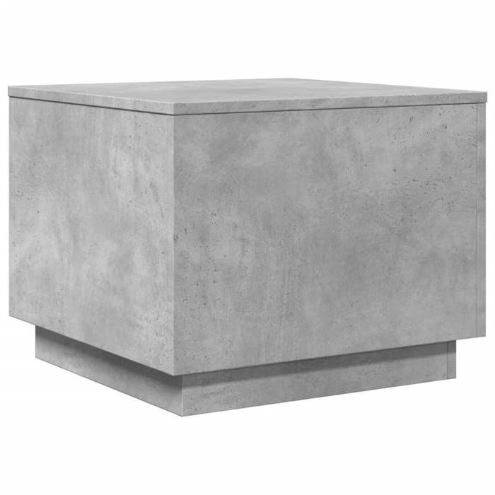 VidaXL Table Basse avec Lumières LED, Bout de Canapé, Table d'Appoint, Meuble de Salon Salle de Séjour Intérieur, Moderne, 839871