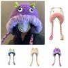 Cloth Accessories Kawaii Funny Hat Knitting Ear Protection Hat Outdoor Cartoon Plush Hat  Boy