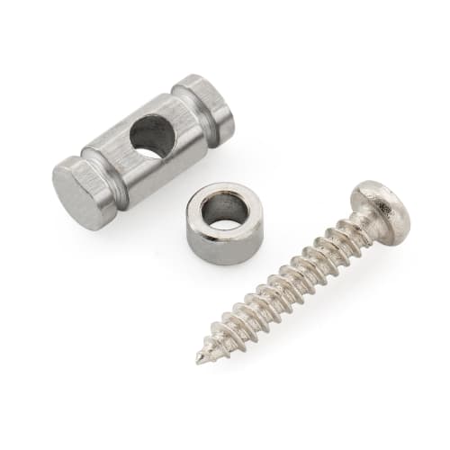 Musiclily Pro Steel String Retainer Cylindrical String Guide for Electric Guitar, Chrome (Set of 2)