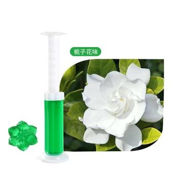 

14times/tube Syringe Colorful Flower Toilet Scented Gel Lemon Orange Rose Ocean Scented Restroom Toilet Bowl Deodorant Cleaner Gardenia