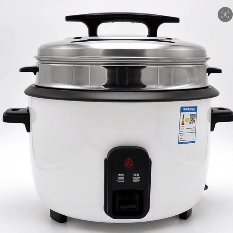 Commercial 10L Drum Electric Rice Cooker with Steamer