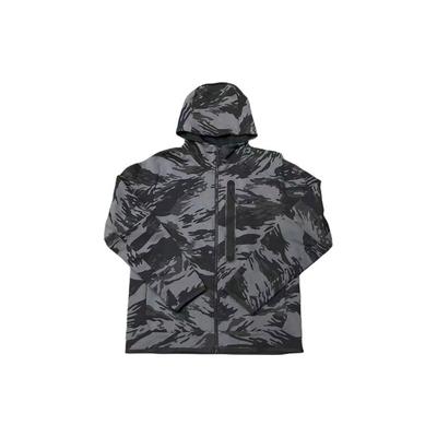 Camouflage Winddichte Strickjacke mit Kapuze Herren Oberbekleidung Grau CU4492-068