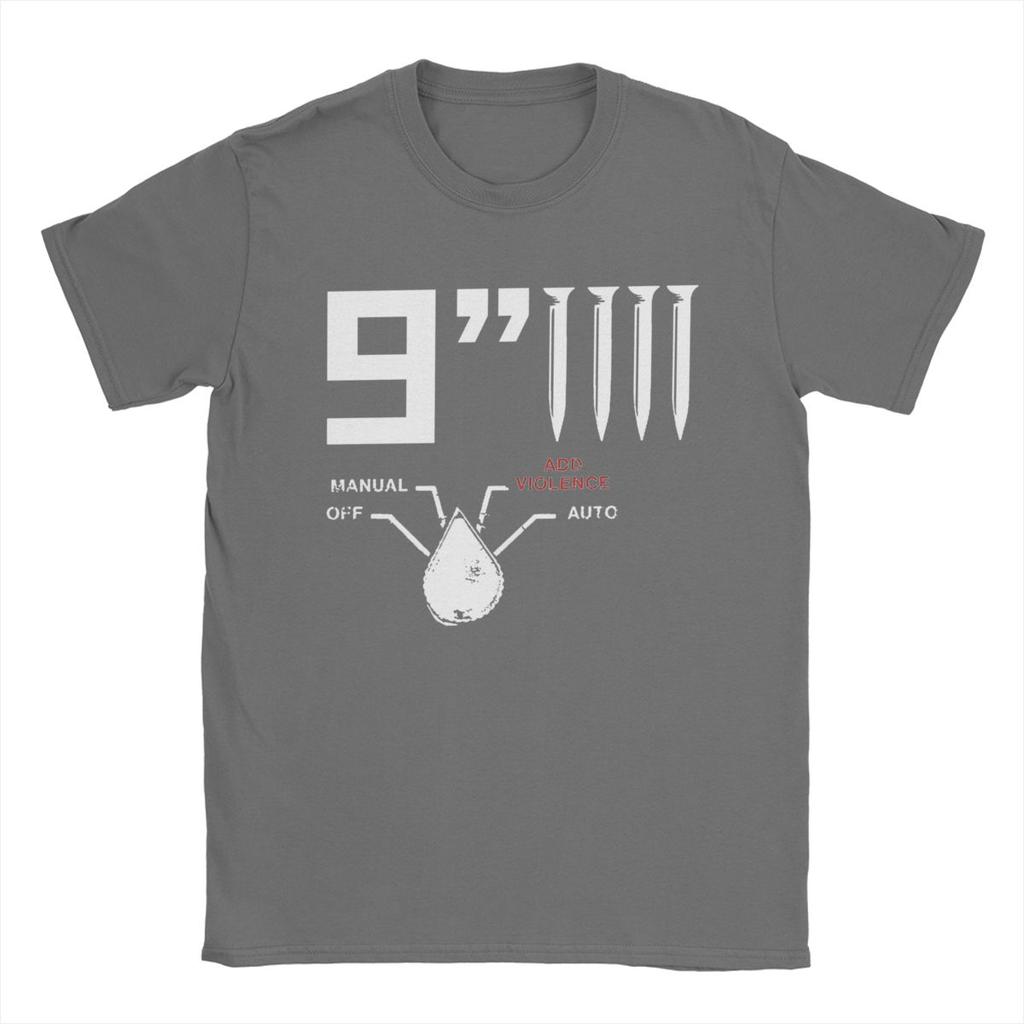 Men's NIN Nine Inch Nails T Shirt Pure Cotton Tops Novelty Short Sleeve Crewneck Tees New Arrival T-Shirts