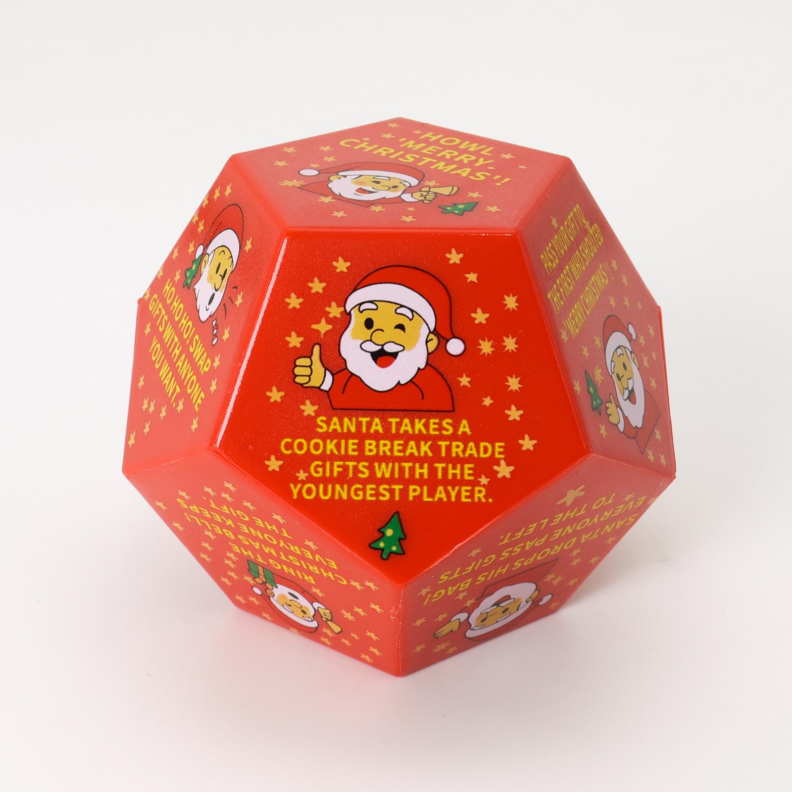 

2026 Новый Рождественский Подарочный Обмен Кубиками 12-гранный Party Game с Дизайном Эльфа Снежинки Xmas Navidad Natal Новогодний Подарок 2026 Дети