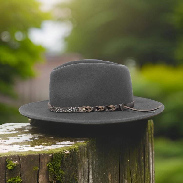 Wide Brims Wool Hat for Adult Stage Performances Hat Theme Party Costume Hat Masquerades Dressing Hat Music Festival Hat