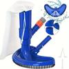 Vacuum Jet Underwater Cleaner Blue Crescent Shaped Professional Swimming Pool Cleaning Tool Pool Clean Hot Spring Clean Brush