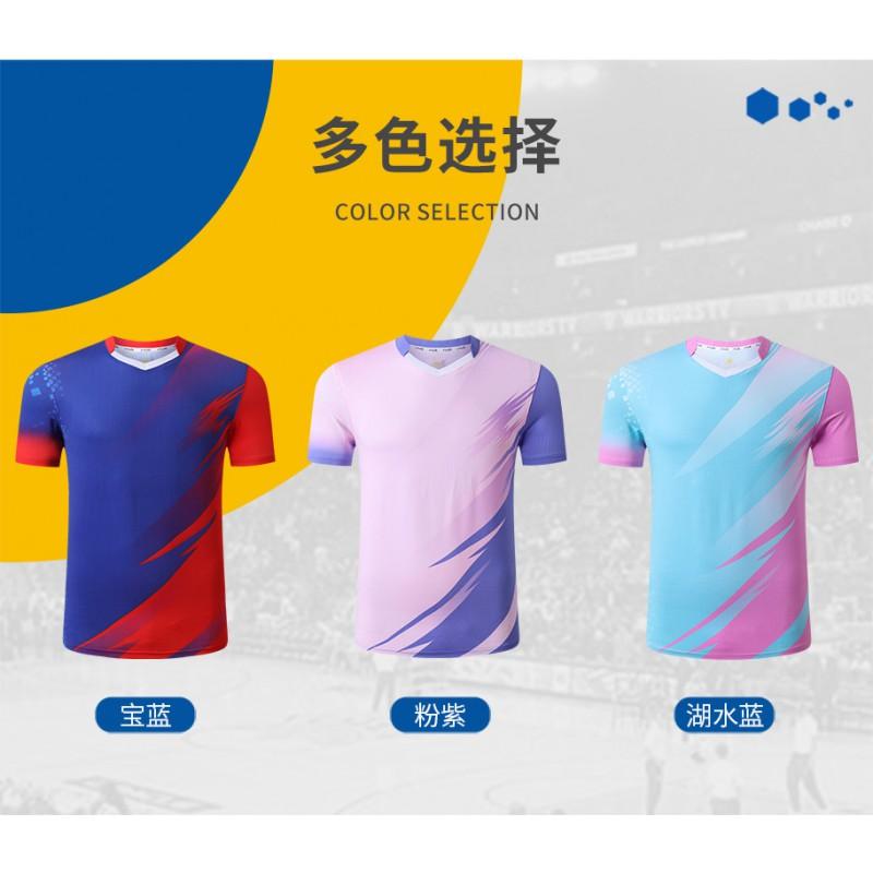 Quick-Dry Breathable Badminton Shirt Shorts Set Men Women Training Competition Sportswear Customizable