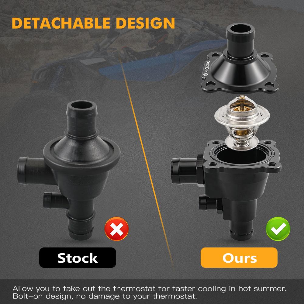 For Can Am Maverick X3 2017-2018 DEFENDER 2016 Trail 1000 EFI MAX Turbo Defender Sport 1000 Upgraded Thermostat UTV Accessories