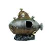 Fish Tank Fish Hiding House Resin Submarine Decoration Ornaments Landscape Submarine Breeding Tank Aquarium Supplies