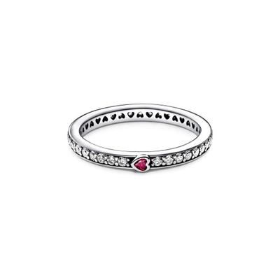 Exquisite Heart Shaped 925 Silver Cubic Zirconia Ring Women Rings 192601C01