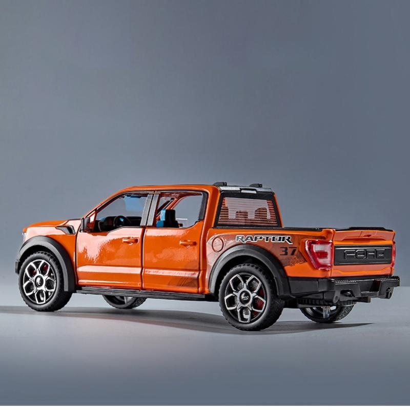 1/20 Ford F150 Raptor Picku Truck Alloy Model Car Toy Diecasts Metal Casting Sound and Light Car Toys for Children Vehicle