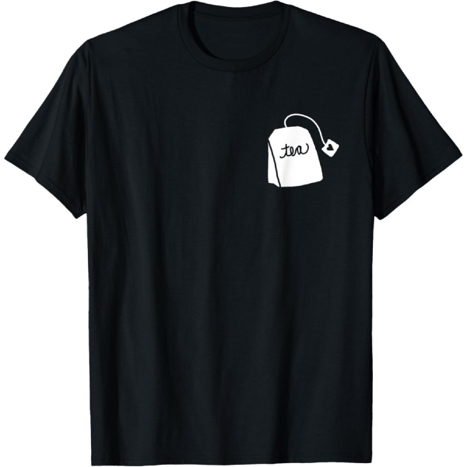 Tea Bag Pun Funny Play on Words Cute Graphic Design Tea T-Shirt S