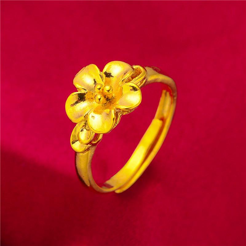 Vietnamesischer Damenring 24K vergoldet - Modeschmuck in Goldoptik für Hochzeiten