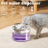 Pet Drinking , Stainless Steel, Drinking,  Sterilization, Induction Wireless, Automatic Circulation Water Dispenser.
