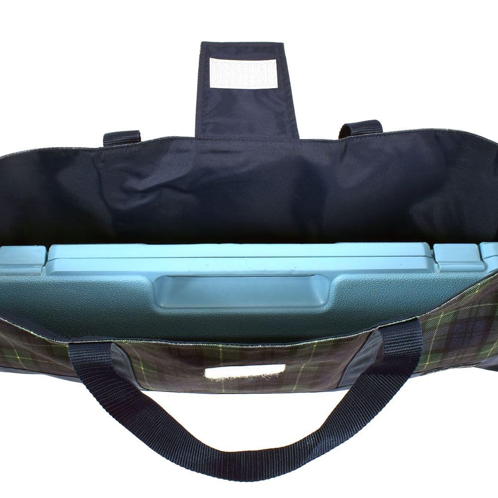 COLORFUL CANDY STYLE Melodica Case, Water-Repellent, Lightweight, Tartan CheckDark Green, Water-Repellent, Lightweight, Stain-Resistant,