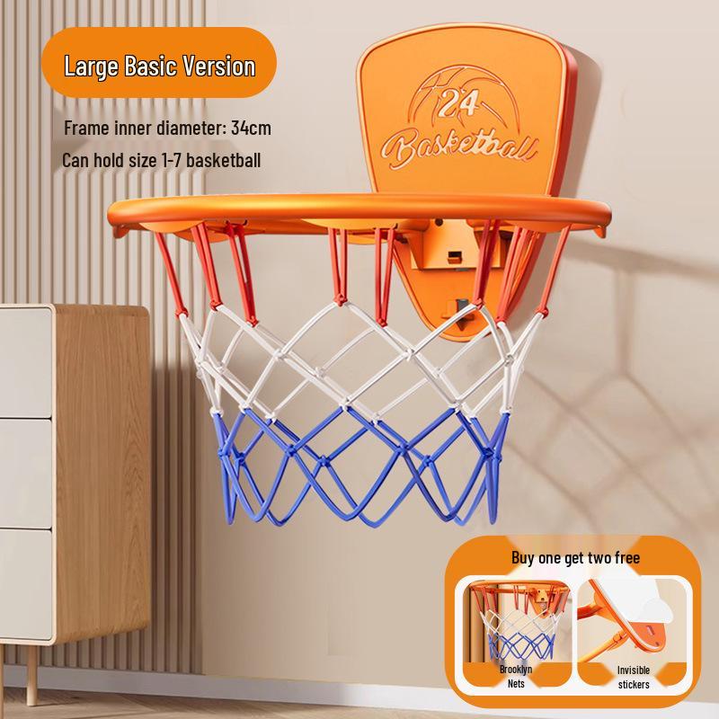 Children's Indoor Wall-Mounted Basketball Hoop Toy for Boys and Girls