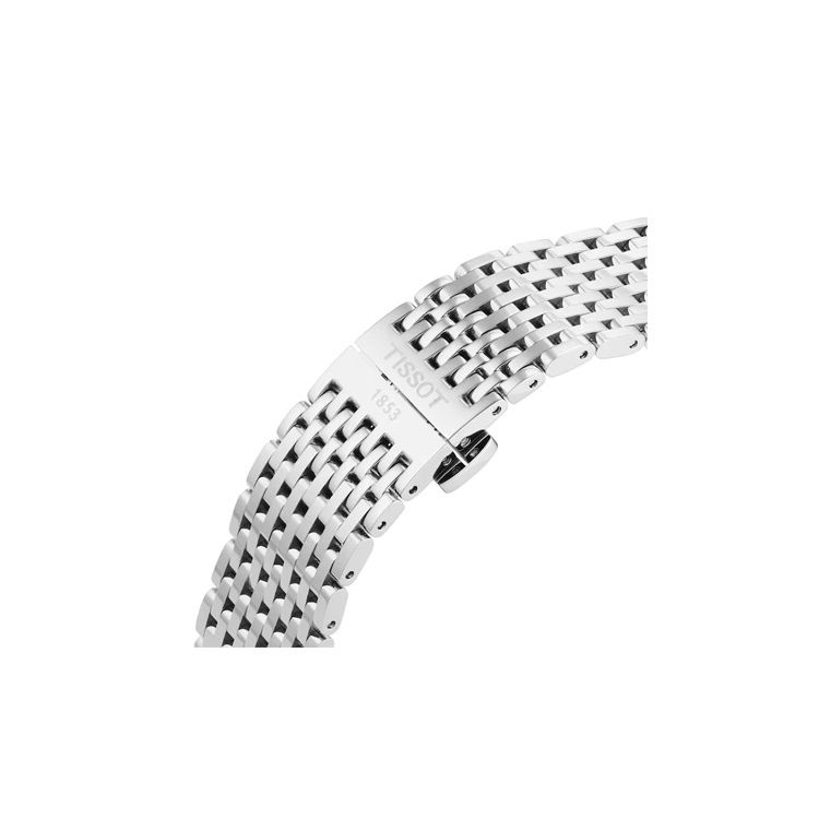 Tissot Quartz Movement 50M Waterproof Watch 40Mm White Dial Stainless Steel Case Stainless Steel Bracelet Unisex watches Silver T143.410.11.033.00