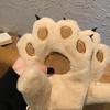 Cozy Bear Paw Fleece-Lined Winter Gloves for Girls