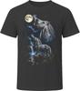 Percheron Horse Howling At the Moon T Shirt