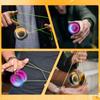 WATIEOBOO Yoyo Set Metal Yoyo and P02 Yoyo and for and Complete Kit 2-Piece (R8 Two-Color Yoyo) Dual-Mode (Reactive Non-Reactive) Kids, Beginners,