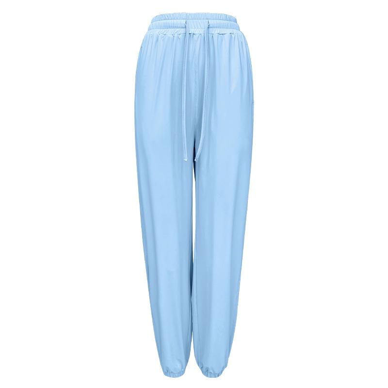 UPF 50+ Women's Ice Silk Loose Sports Pants: Summer Outdoor Quick-Dry, UV Protection Sunscreen.