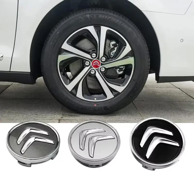 4 vnt. Automobilio ratų centrinės gaubteliai, ratlankių gaubteliai, dangteliai su emblema Citroen C5 X AIRCROSS C3 C4 C2 Berlingo Jumper Dispatch ami C4L