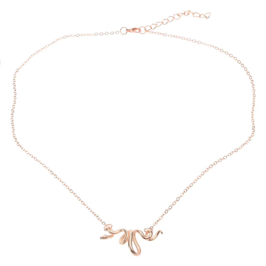 Elegant Adjustable Serpent Necklace Unique Snake Figure Necklace with Adjustable Length for Daily Wear Dates Parties