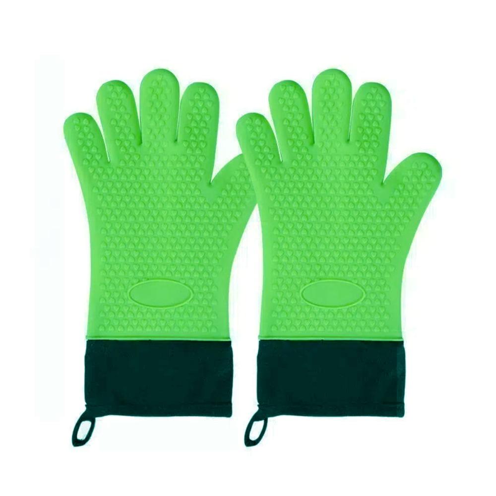 Heat Resistant Baking Gloves Double Layer Kitchen Gloves Baking Utensils Oven Gloves  Home
