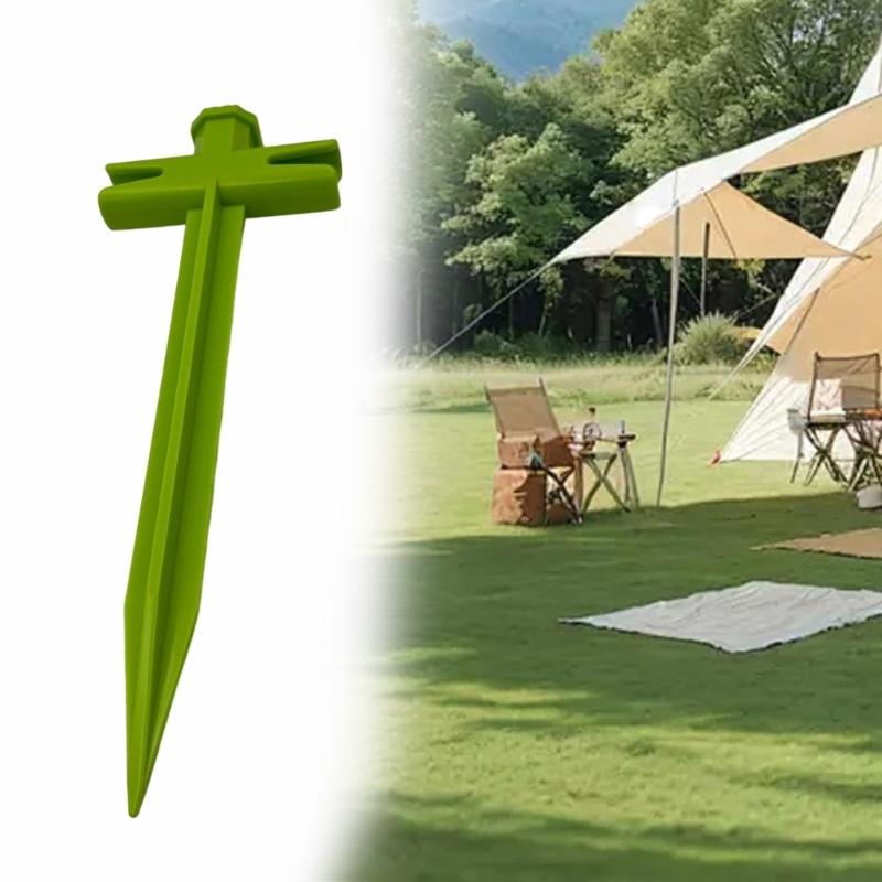Camping Tent Ground Pegs With Safety Tapered Tip Weatherproofed Tent Stakes for Enhancing Stability