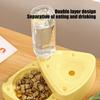 Dog Food And Water Bowl Automatic 500ml Pet Feeder Puppy Feeding Dispenser For Balcony Apartment Indoor Outdoor Winter Home