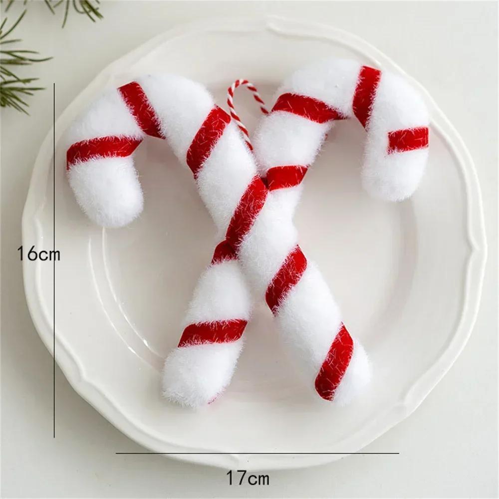 Large Christmas Candy Canes Christmas Spheres Tree Lollipop Decoration Ornaments Decorative for Home Party Decor Xmas Gift