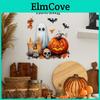 Halloween Kürbis Geist Kerze Wandaufkleber Pvc Deko für Wohnzimmer und Schlafzimmer