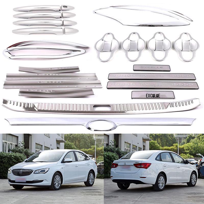 

Compatible Exterior Trim for 15 Buick Excelle: Door Handle, Door Bowl, Headlight Cover, Rear Fog Light, Rear Trim Panel Sill.