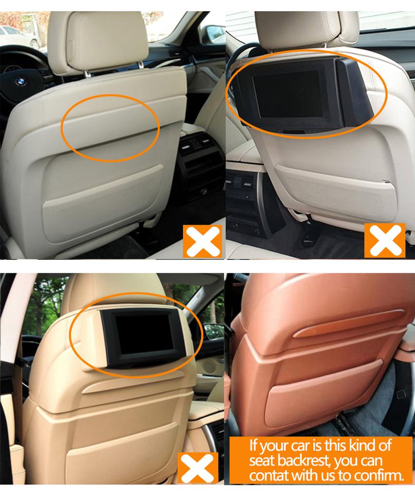 Car Front Seat Leather Backrest Storage Pocket Cover For BMW 5 7 GT Series LCI F10 F11 F01 F02 F07 F15 F16 2013 2014 2015 2016