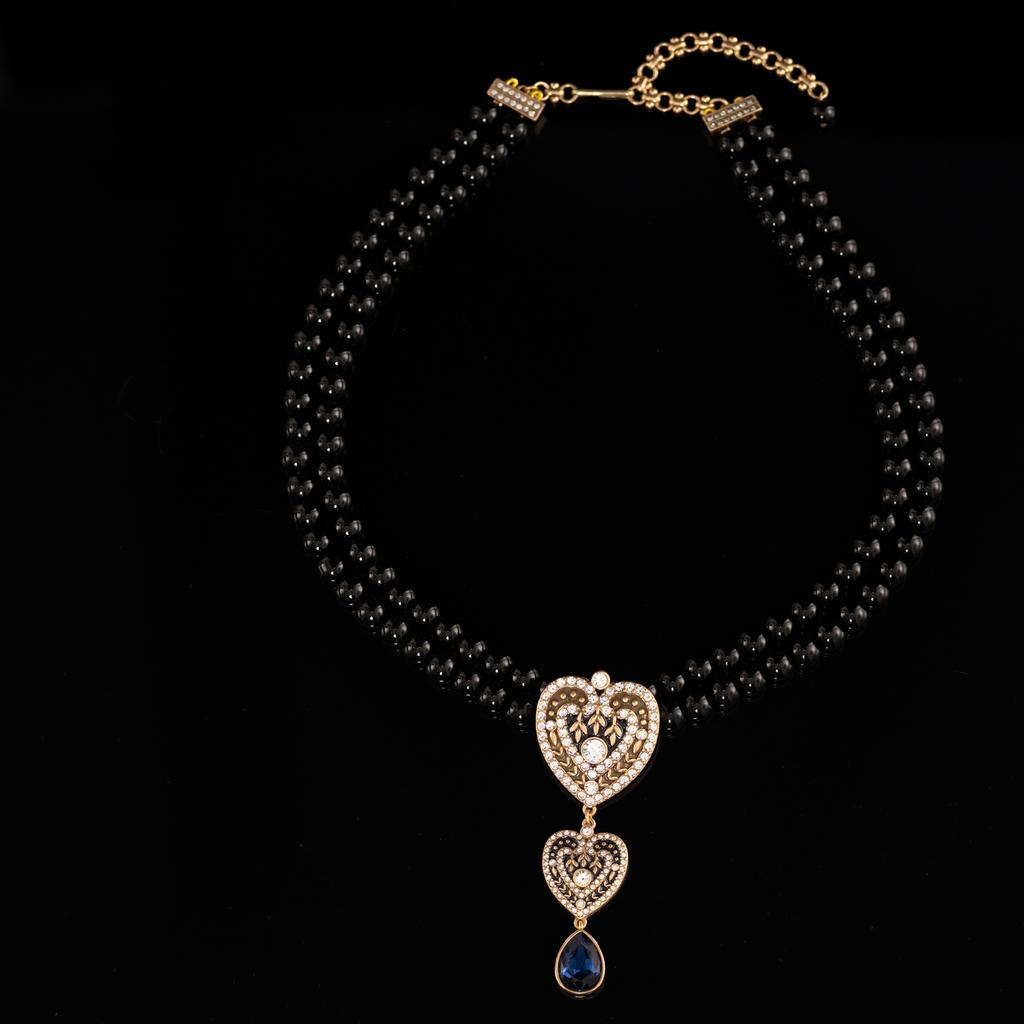 Direktlieferung Mittelalterlicher Vintage Schmuck Nischen Design Französische Retro Schlüsselbein Kette Halskette Halskette Neu