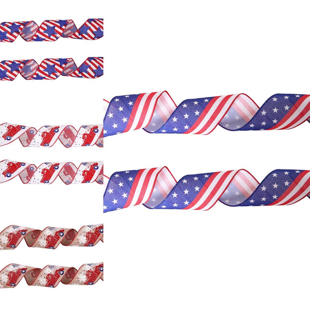 Festive 3m American Flag Ribbon For Independence Day Decorations And Party Decor