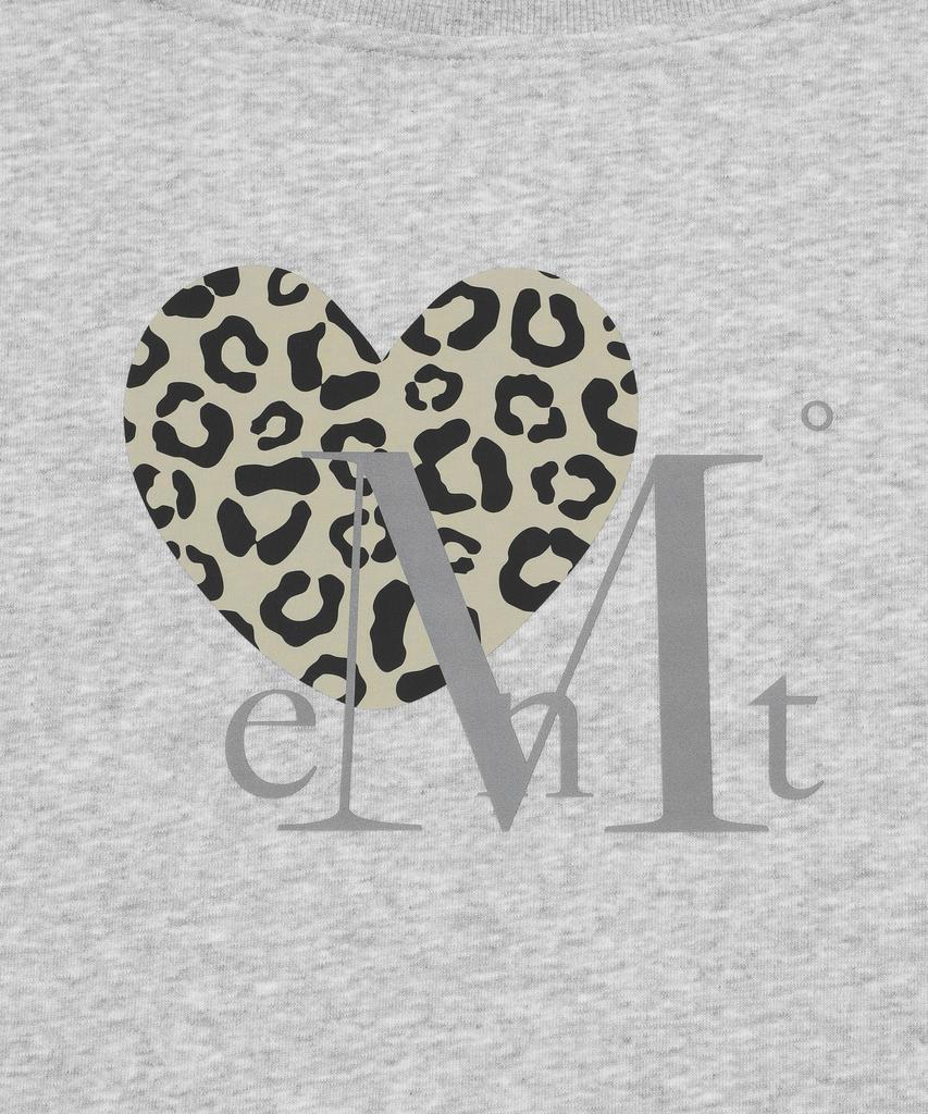 MUCENT Sierra Leopard Heart One-Shoulder Sweatshirt (2 Colors)