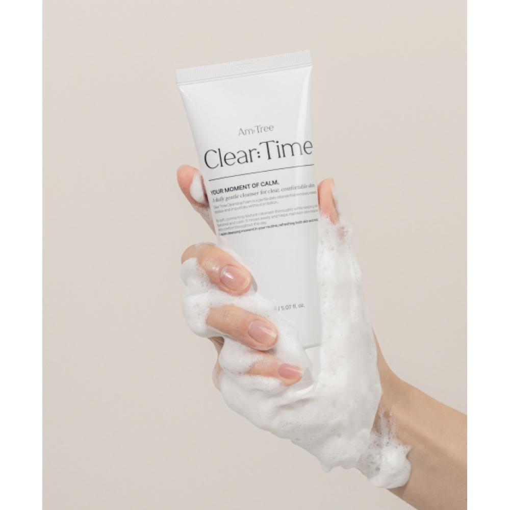 Amtree Clear Time Cleansing Foam Bubble Deep Meringue Foam Hypoallergenic Cleanser 150ml Clear Time Cleansing Foam 150ml