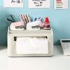 Household Napkin Tissue Box Multifunctional Storage Remote Control Holder Sundries Boxes for Room, Bathroom