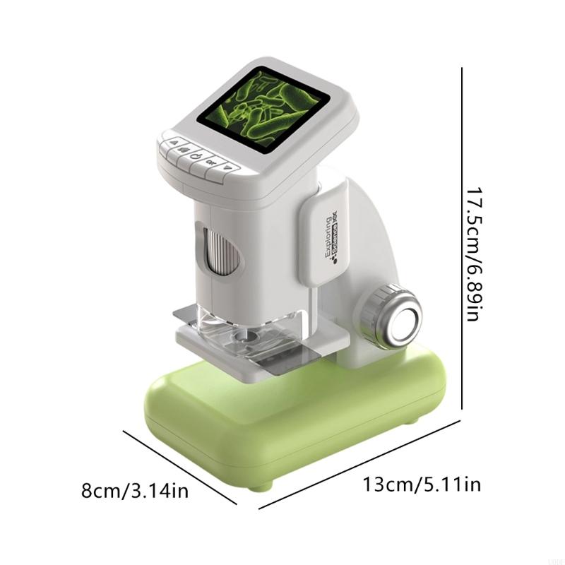   Children Digital Microscope With LCD Screen Double Lighting Mode USB Connection