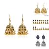 Indian Jhumka Earrings With Vintage Alloy Filigree For Women Fashion Accessories