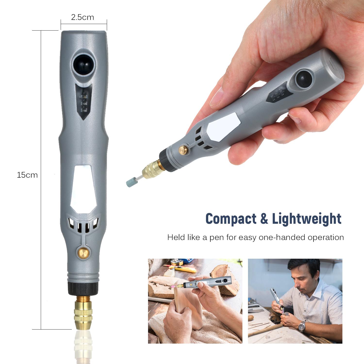 

Multifunctional Mini Handheld Electric Grinder Set 6000 15000rpm Power Rotary Tool Kit Rechargeable 3 in 1 Polisher