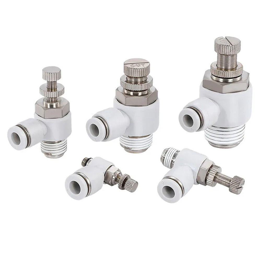 1Pcs Speed Regulation Air Tube Connector Connector Fitting Speed Control Valve