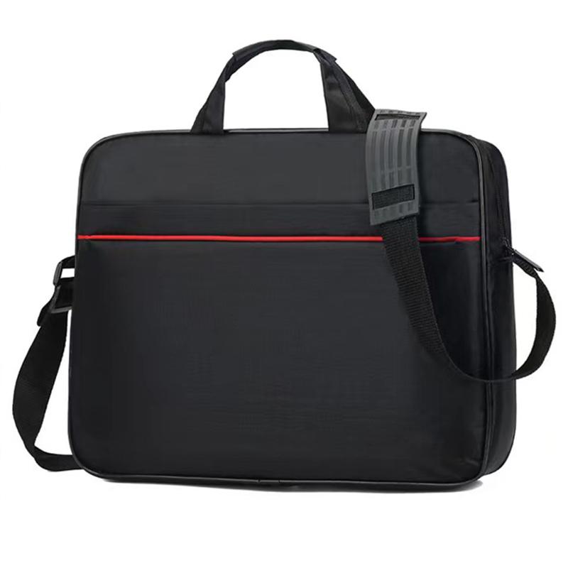 1 Piece 15.6 Inch Laptop Shoulder Handbag Zipper Shoulder Bag Business Portable Nylon Computer Handbags Simple Style