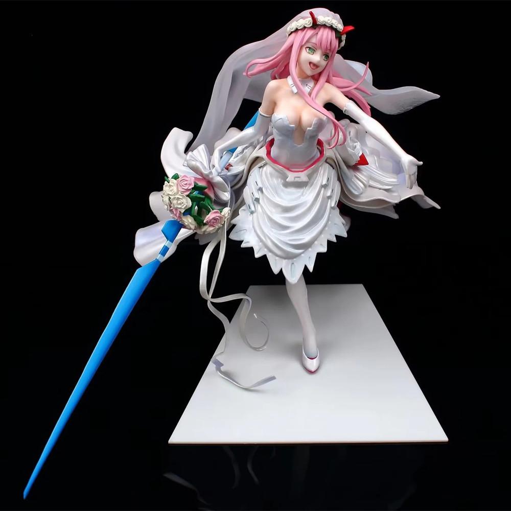 DARLING in the FRANXX 02 Anime-Mädchenfigur Schuluniform Zero Two Sexy Actionfigur Ichigo-Figur Erwachsenenmodell Puppenspielzeug