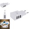 Smart Usb Wall Charger For Samsung Phone 3 Ports Eu Plug Natural Cooling White