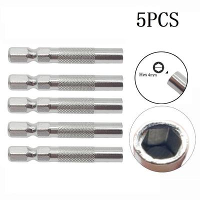 5 Stück Sechskant 6,35 mm 6,35 mm 1/4" Einsatz Elektroschrauber