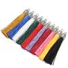 10Pcs 6cm Silk Tassel Charms Brush Tassels With Antique Silver Caps For DIY Jewelry Making Handmade Earrings Pendant 2035