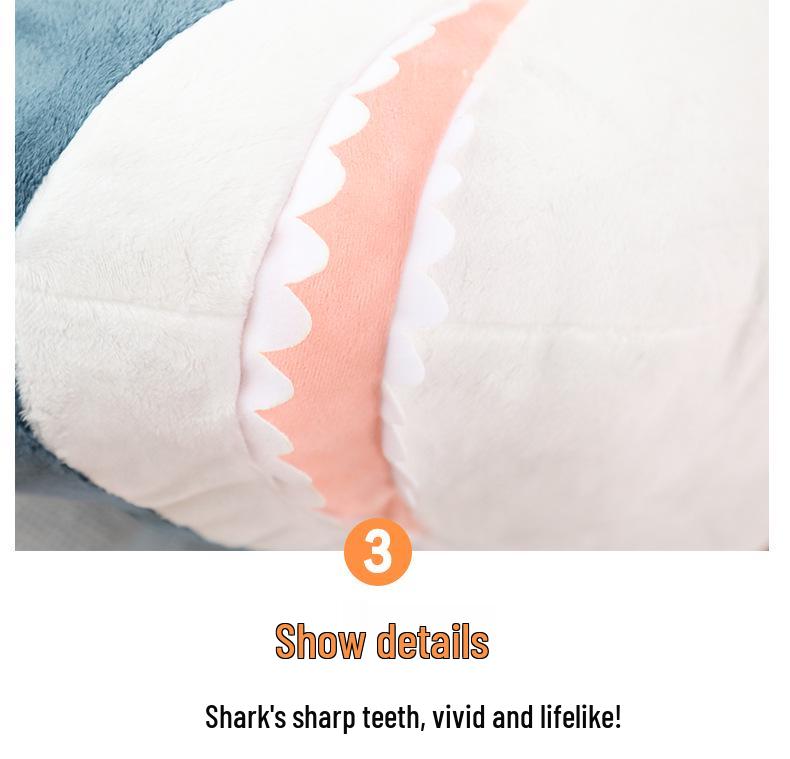 YiKA Awoo Shark Plush Toy Pillow Doll for Girls