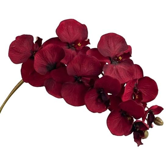 Konstgjorda Phalaenopsis-blommor 10-huvudiga stjälkar 3D-utskrift Realistiska konstgjorda orkidéer för vardagsrum, bröllopsfest, bordsdekoration